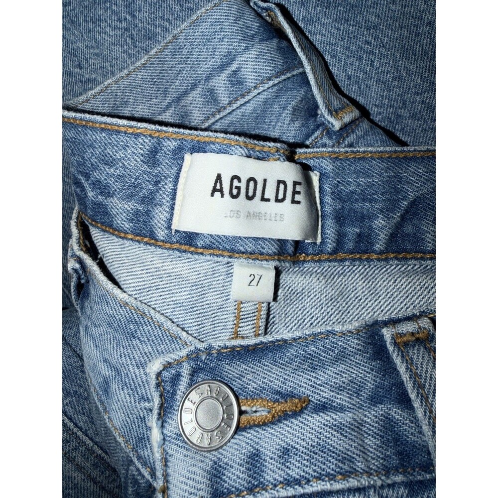 Algode Low Slung Baggy Jeans Womens 27 Blue Light Wash Libertine Relaxed Denim - Picture 11 of 15